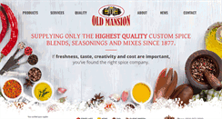Desktop Screenshot of oldmansionfoods.com